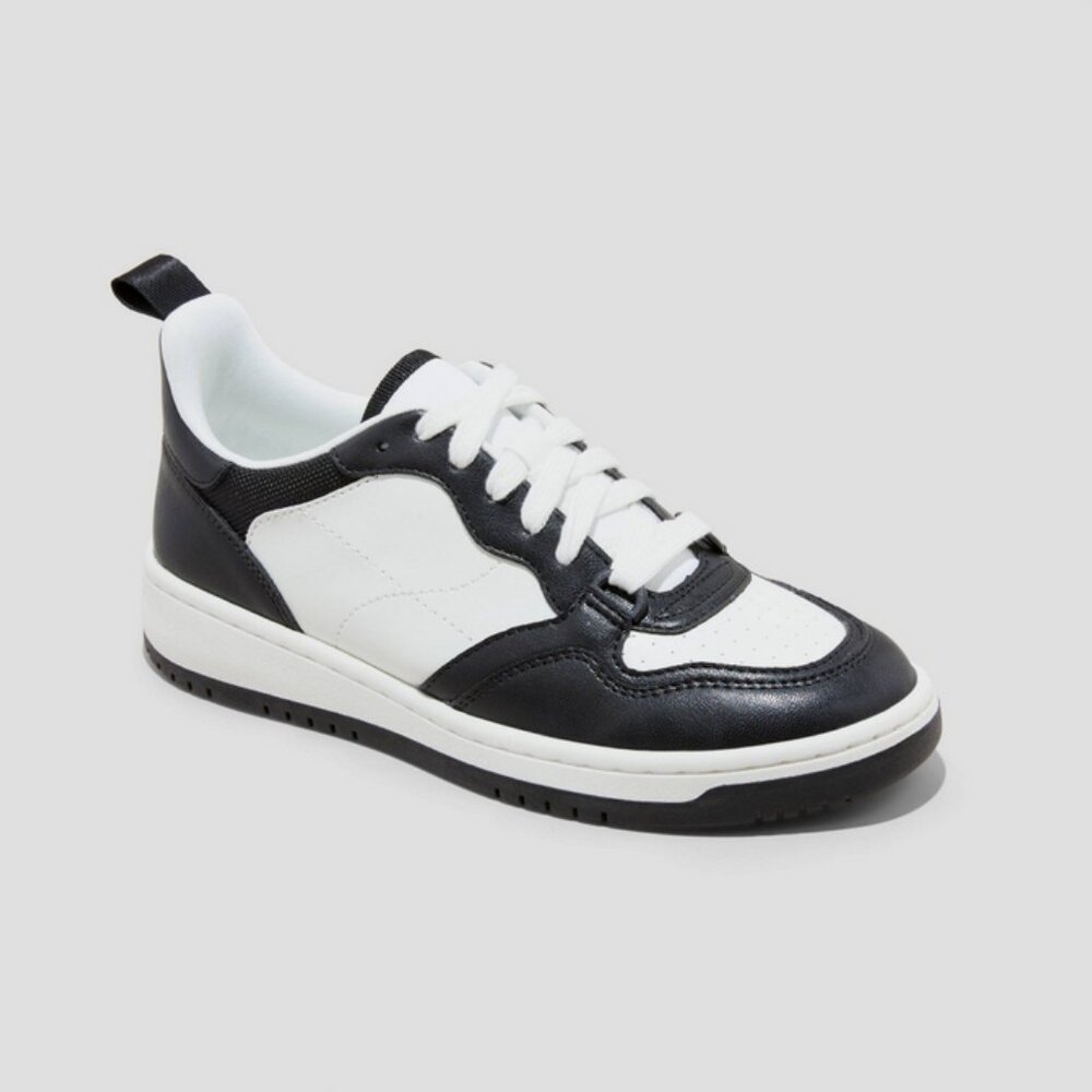 Women's Netty Fashion Sneakers with Memory Foam Insole - Wild Fable Black 9.5 - Picture 1 of 8
